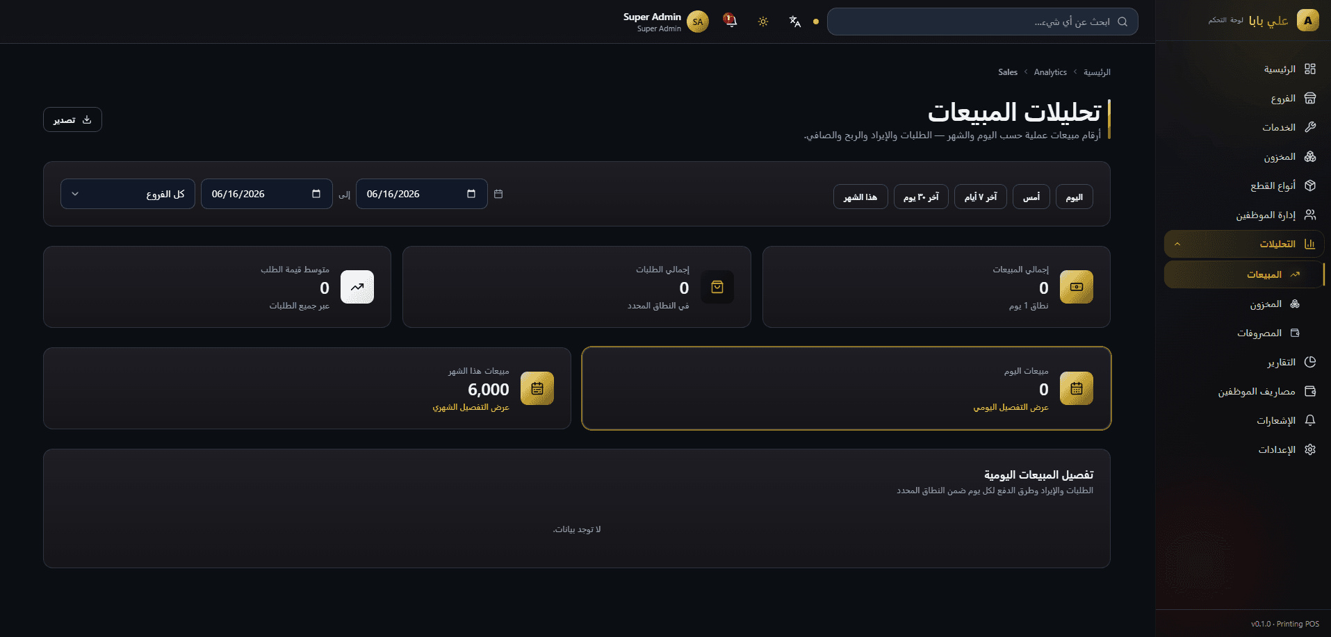لقطة 7 من Aly Baba POS System + Desktop Cashier Application