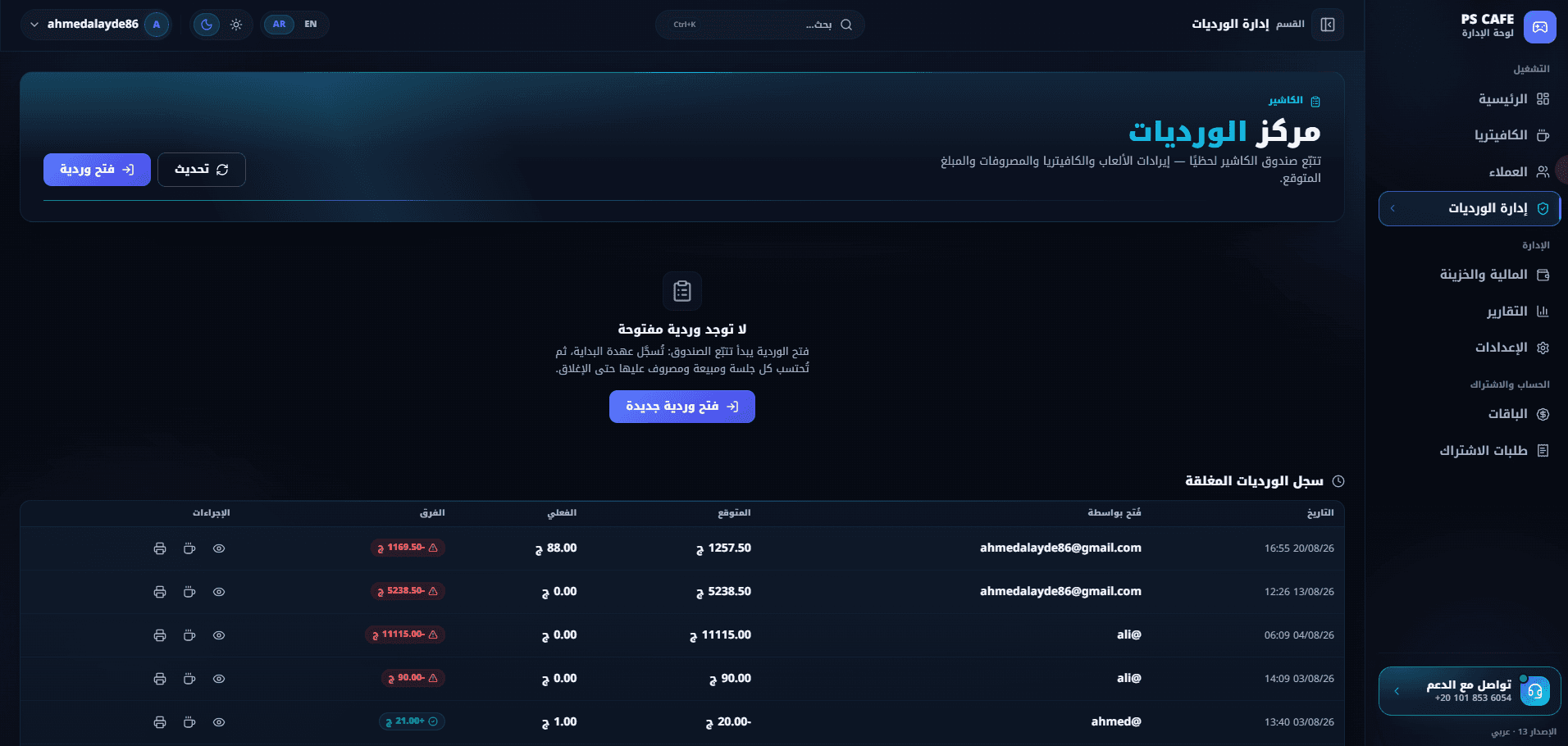 مركز الورديات