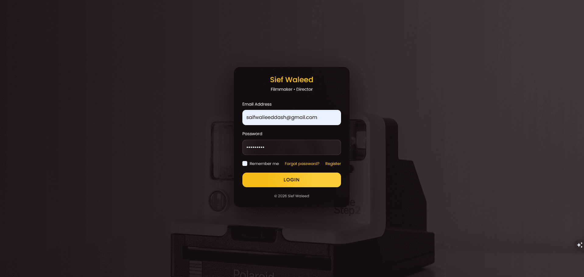 Portfolio CMS – Laravel Admin Dashboard