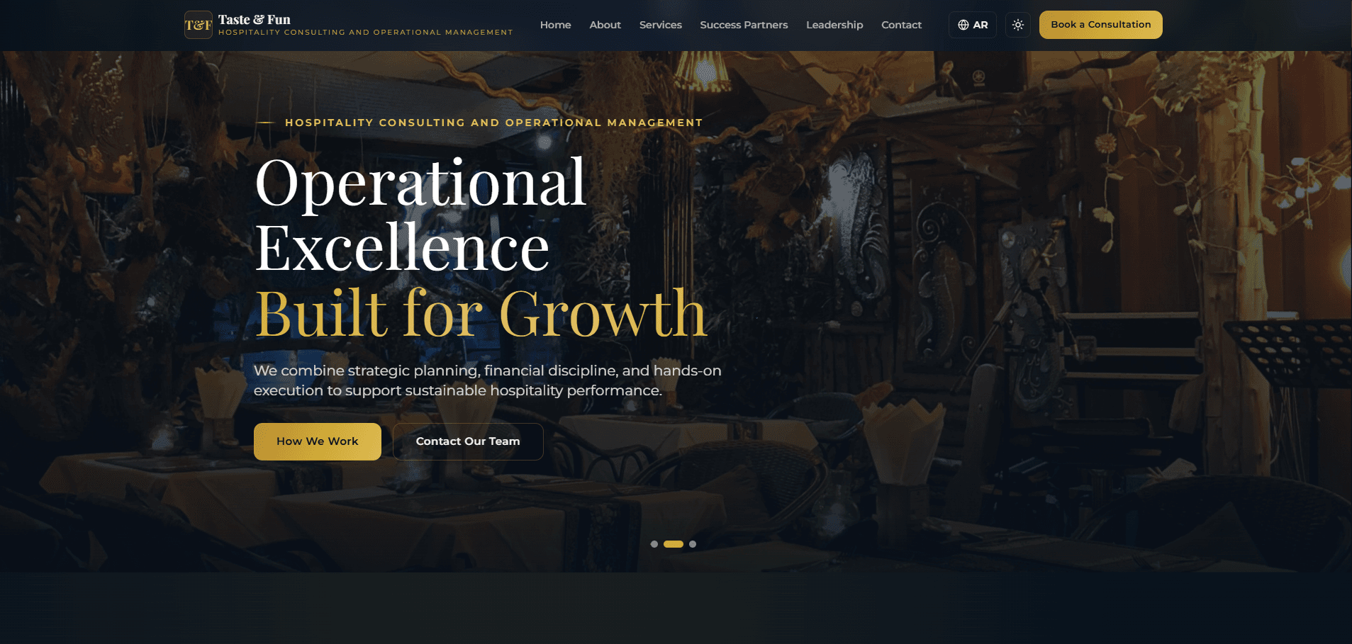 Taste & Fun — Hospitality Consulting & Operational Management