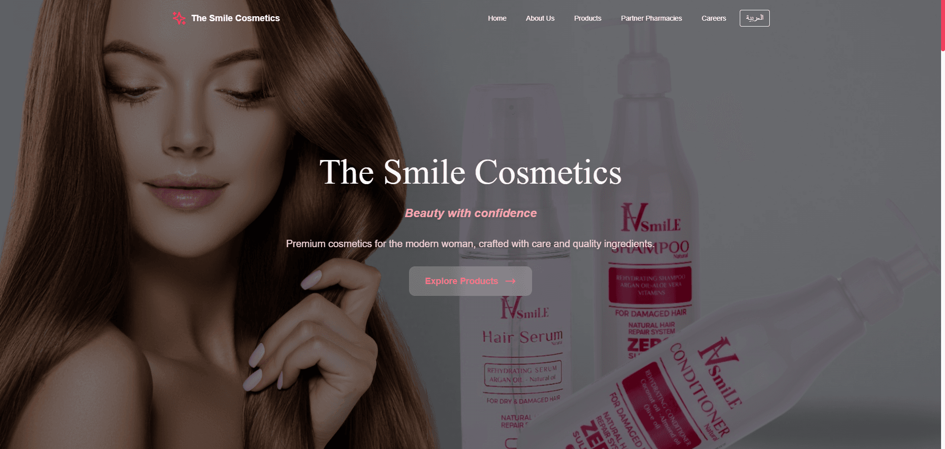 The Smile Cosmetics – Brand & Product Website