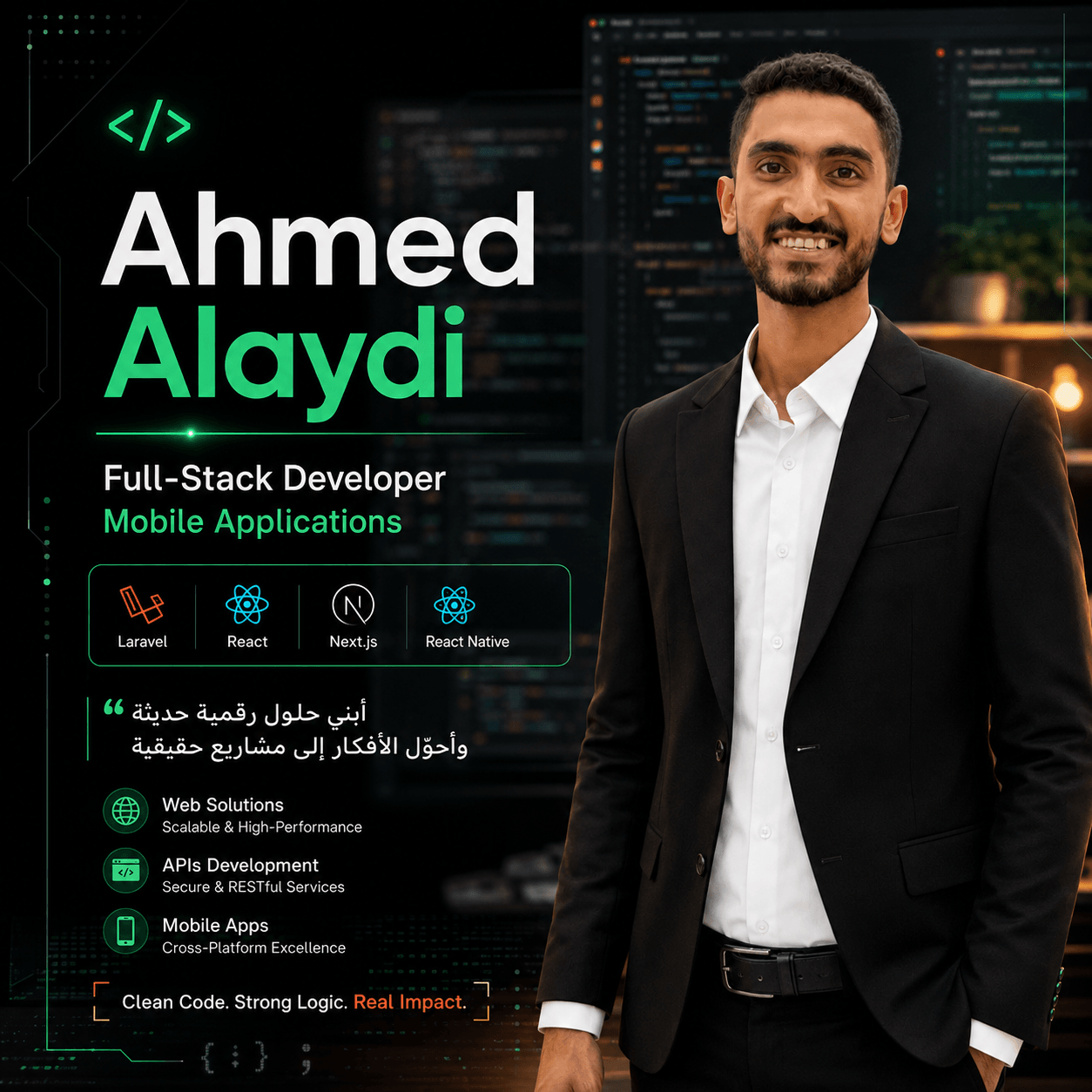 Ahmed Alaydi — Full-Stack Engineer
