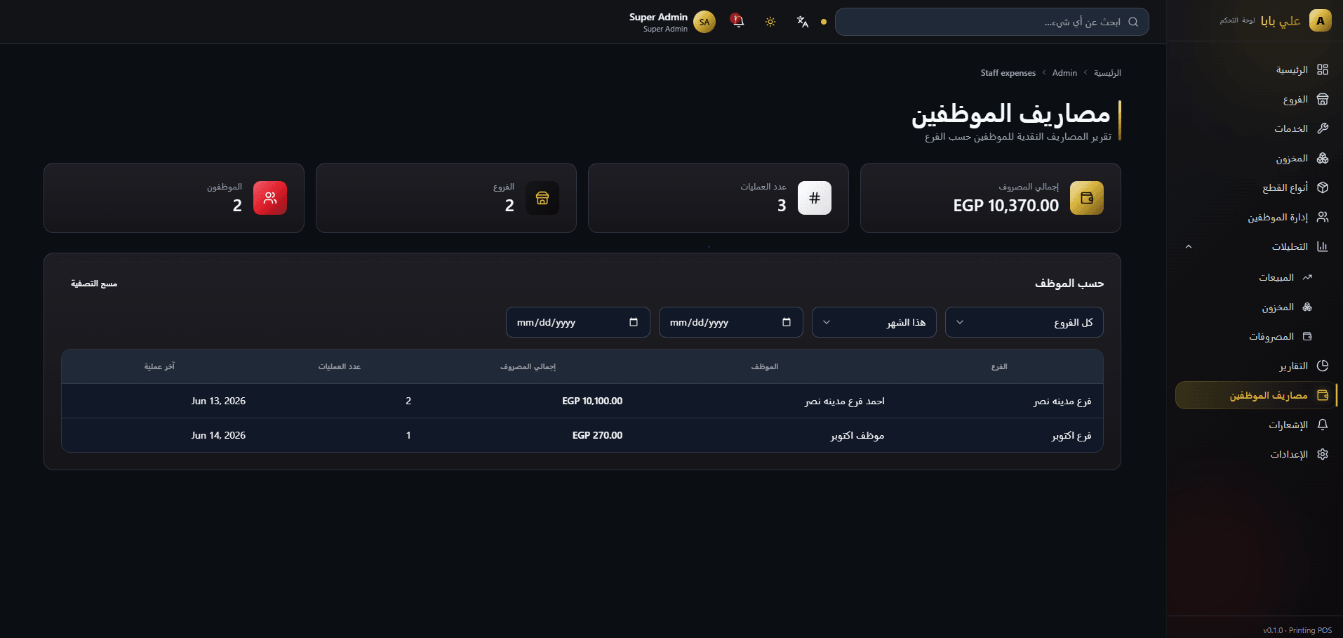 لقطة 10 من Aly Baba POS System + Desktop Cashier Application