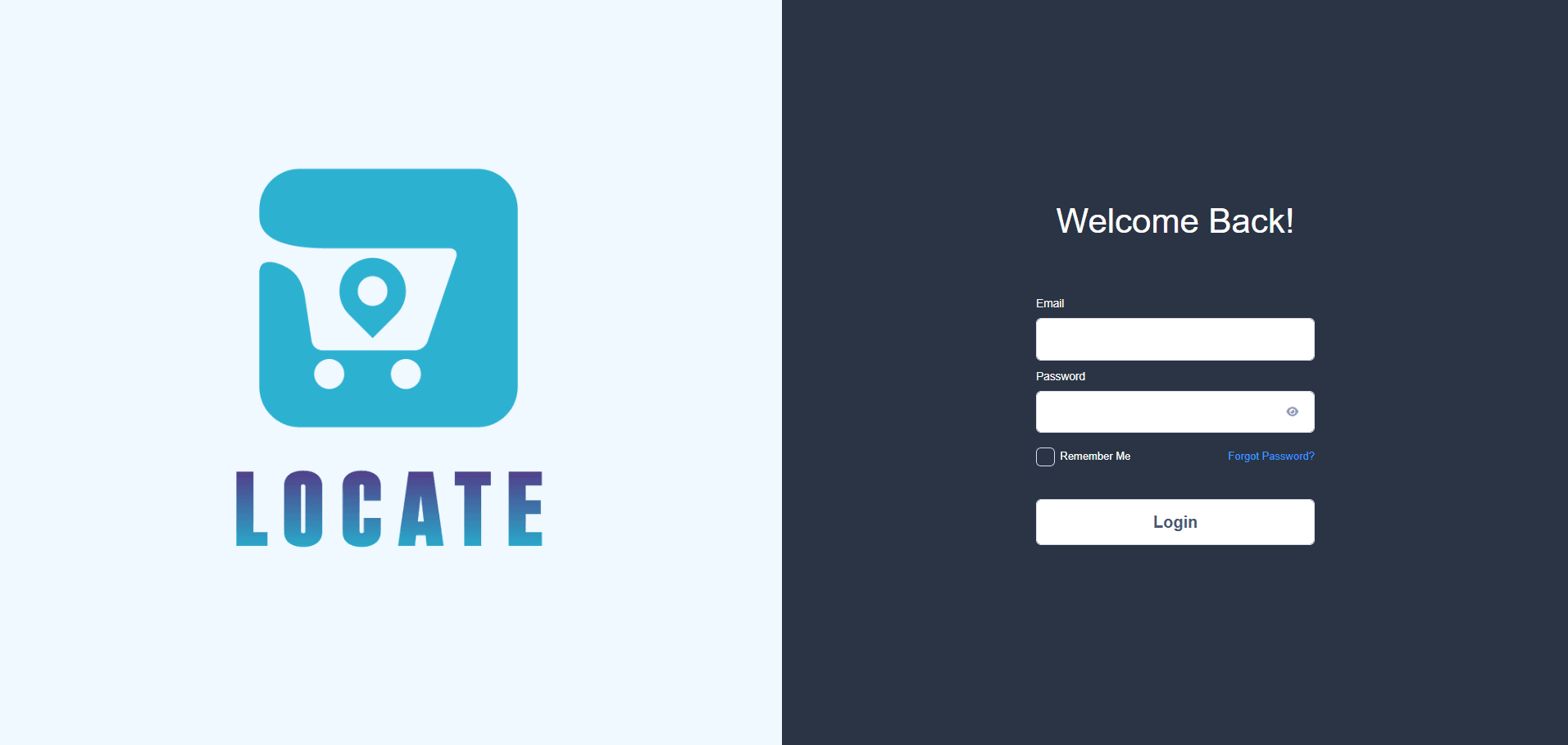 لقطة 1 من Locate - منصة إدارة المتاجر ولوحة التحكم